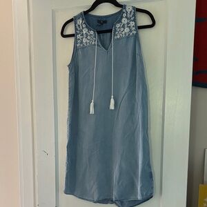 Gap Embroidered Denim Day Dress